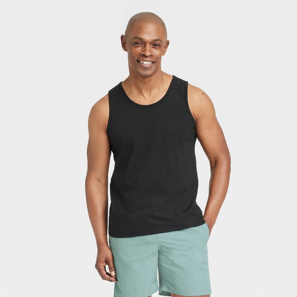 Condition photo showing New/Like New for Men's Tank Top - Goodfellow & Co™ Black XL: Lightweight, Pullover, Jersey Fabric