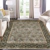 Coolmee Washable Area Rugs Vintage Printed Accent Rug Non-Slip Oriental Throw Rugs, Farmhouse Low Pile Rugs for Bedroom Living Room - 2 of 4