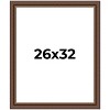 PosterPalooza | Traditional Brown Picture Frame - UV Acrylic, Foam Board Backing, Hanging Hardware - 2 of 4