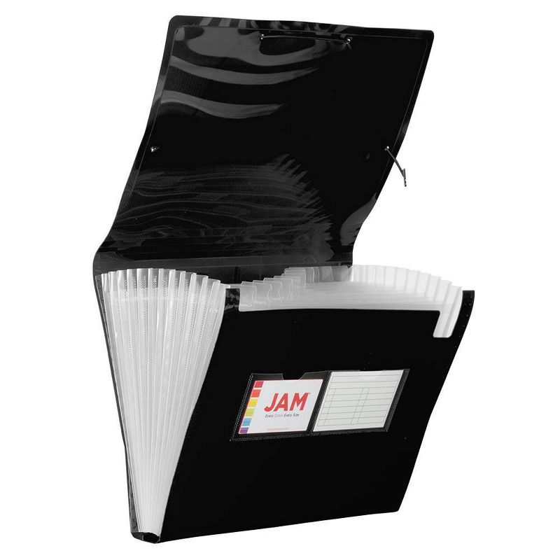 JAM Paper 9" x 13" Plastic Expanding File Folder 13 Pocket - Letter Size, 1 of 5