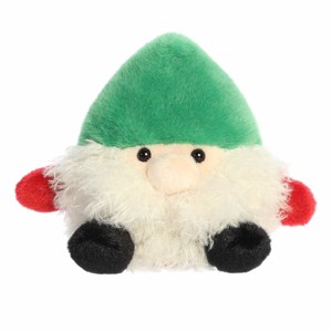Aurora Mini Gnick Gnome Palm Pals Festive Stuffed Animal Green 5" - 1 of 4