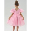 2Bunnies Girls' Organza Babydoll Princess Bow Dress - 2 of 4