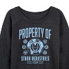 Women's - Marvel - Iron Man Property Of Stark Industries Lightweight French Terry Wide Neck Long Sleeve Shirt - 2 of 4