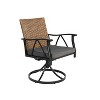 ELJGET Outdoor Patio Dining Set for 4, 5 Piece Patio Table Chairs Set with 4 Swivel Chairs & 1 Metal Table for Deck Lawn & Garden - 4 of 4