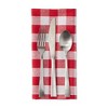 Design Imports Red-White Check Napkin (Set Of 6) - 3 of 4