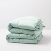 Allied Home Twin Soft Touch Down Alternative Comforter Seafoam: Hypoallergenic Microfiber, Quilted, Machine Washable - 2 of 3