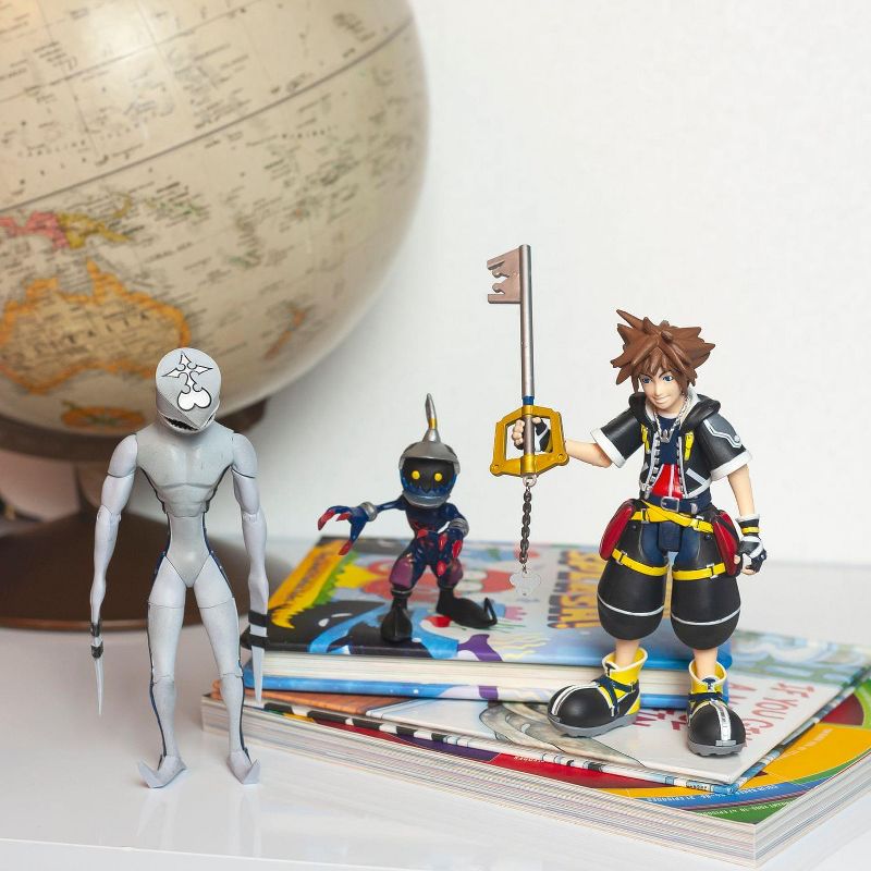Diamond Comic Distributors, Inc. Kingdom Hearts 2 Action Figures Collection Set | Includes Sora, Dusk, & Soldier, 5 of 8