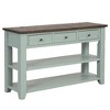PAGED Vintage American Console Table with 3 Storage Drawers & 2 Shelves, 48" Solid Pine Top Entryway Sofa Table, Distressed Finish Sofa Table - 3 of 4