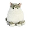 Aurora Small Dumpling Tabby Fat Cats Charming Stuffed Animal Gray 9" - 2 of 3