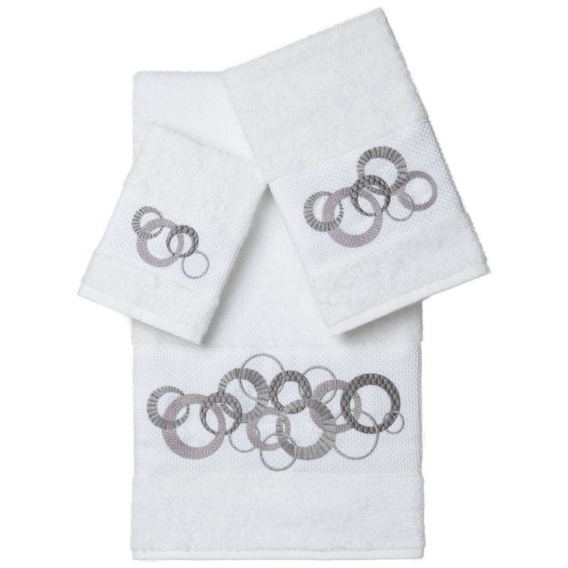 3pc Annabelle Embellished Towel Set - Linum Home Textiles, 1 of 5