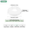 Unique Bargains Wall Split Flange Self-Adhesive Durable Cuttable Hole Design Faucet Escutcheons 2 Packs - 3 of 4