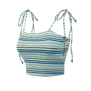 Allegra K Women's Tie Spaghetti Straps Sleeveless Summer Crop Cami Top - 1 of 4