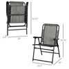 PAGED Folding Tanning Chairs Portable Lounge Chair Outdoor with Soft Cotton-Padded Seat for Camping, Beach - 3 of 4