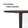 Spassway 67"L*33.5"W Oval Oak Wood Dining Table with 4 Legs Modern Kitchen Table with Metal Legs for Seats 6 - 4 of 4