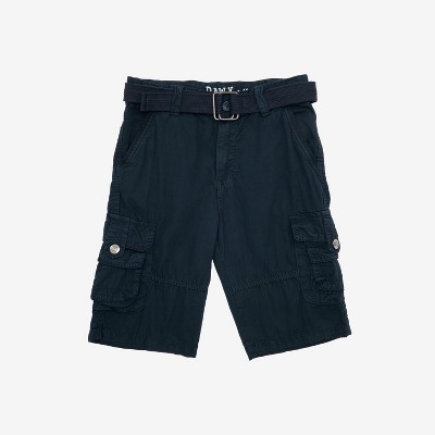 RAW X Boy's Belted Twill Cargo Shorts