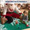 Christmas Snowflake Area Rug, Washable Non Slip Low Pile Soft Floor Carpet, Non-Shedding Throw Rug for Living Room, Bedroom - 4 of 4