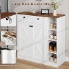 42" Shoe Storage Cabinet – 4-Tier Organizer with Doors & 3 Adjustable Shelves for Entryway/Front Door - 4 of 4