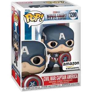 Funko Pop! Marvel: Captain America: Civil War Build A Scene - Captain America,  Exclusive Vinyl Figure #1200 #70101 - 1 of 3