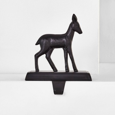 Metal Fawn Stocking Holder Black - Wondershop™