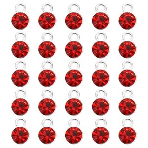 Unique Bargains Metal Bulk Elegant DIY Crafts Jewelry Making Birthstone Pendant 50 Pcs - 1 of 4