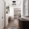 LNC Aries 3-Lights 11.8-in Oil Rubbled Bronze Mason Jar Farmhouse LED Semi-flush Mount Lights - 4 of 4