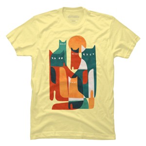 Men's Design By Humans Cat Cat Cat By radiomode T-Shirt - 1 of 3