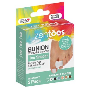 ZenToes Single Loop Toe Spacer for Bunion Pain Relief - 2pk - 1 of 4