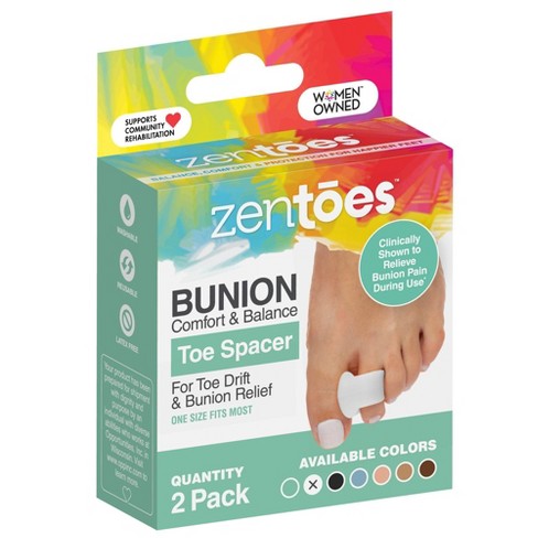 Zentoes Single Loop Toe Spacer For Bunion Pain Relief - 2pk : Target