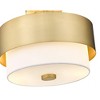 Counterpoint 2-Light Semi-Flush Mount Ceiling Light - Matte Black, Mid-Century Modern Design - 3 of 4