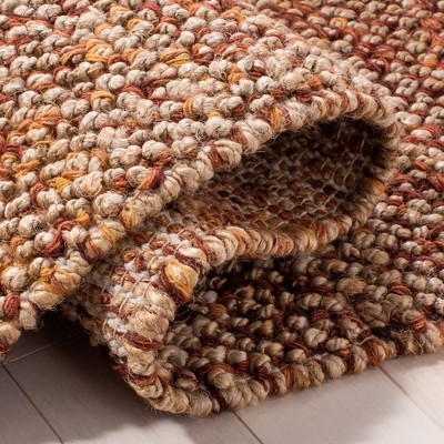 Hand-Knotted Red Wool Bohemian Reversible Area Rug