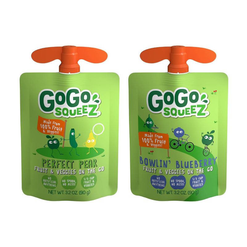 GoGo squeeZ Fruit &#38; VeggieZ Blueberry/Pear - 12ct/38.4oz, 5 of 9