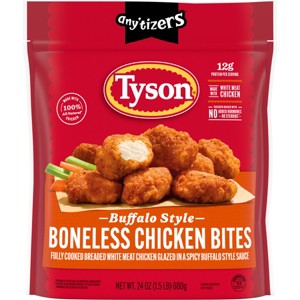 Tyson Any'tizers Buffalo Style Boneless Chicken Bites - Frozen - 24oz - 1 of 4