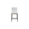 Meridian Furniture,Burke Cream Boucle Fabric Counter Stool - 3 of 4