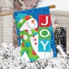 Briarwood Lane Christmas House Flag 40x28 For Outdoor Snowman Joy Winter House Flag Flag For Christmas House Flag - 4 of 4