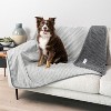 PetAmi Waterproof Dog Blanket, Leakproof Cat Throw, Plush Striped Reversible Blanket for Small Medium Large Pet - 4 of 4