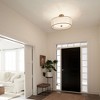 Lacey - 5 light Semi-Flush Mount - with Transitional inspirations - 15.25 inches tall by 28 inches wide-Mission Bronze F - 3 of 4
