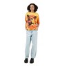 Five Nights At Freddy's Foxy Face Men's Orange Spiral Tie-Dye Crew Neck Short Sleeve T-shirt - 2 of 2