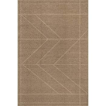 Rubber Backed Area Rug, 39 X 58 inch (fits 3x5 Area), Grey Striped, Non  Slip, Kitchen Rugs and Mats