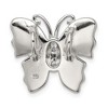 Black Bow Jewelry Sterling Silver, Created Opal & CZ Butterfly Pendant, 20mm - 3 of 4