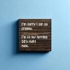 Slickblue Funny 50s Cranky Quote Wood Sign – Rustic Wall Decor 7x7 Shelf or Hanging Art, 10 Color Options - 2 of 3