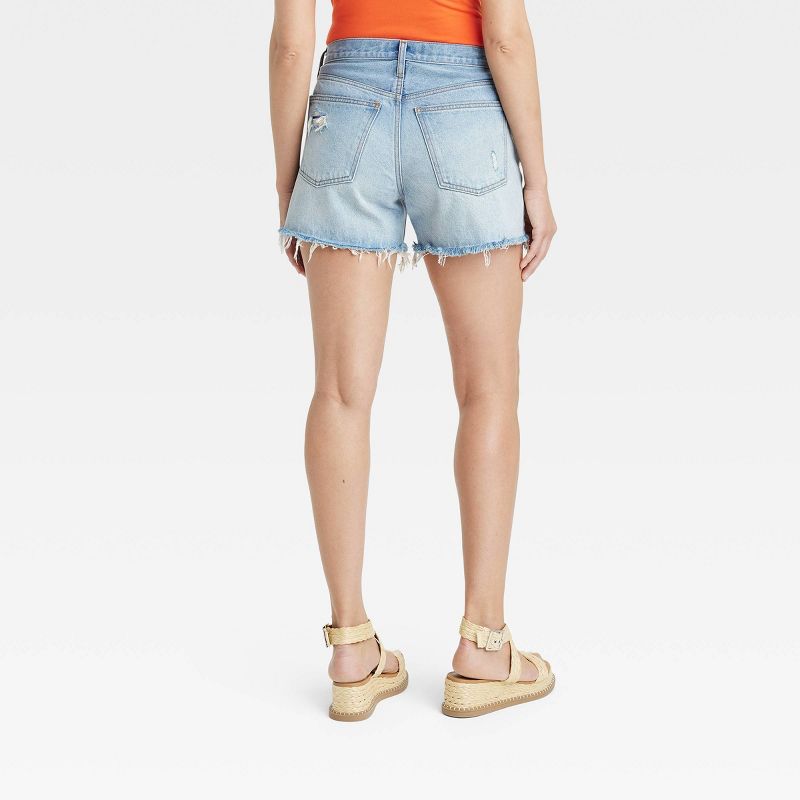 Women's Mid-Rise 90's Baggy Jean Shorts - Universal Thread™, 3 of 14