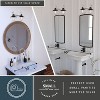 VAXCEL Galena Matte Black and Nickel Coastal Bathroom Vanity Fixture Light - 3 of 4