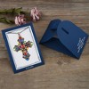 Anna-Kaci Colorful Stained Glass Rhinestone Pendant Fashion Necklace Gift Message Card Envelope Jewelry Gifts - 4 of 4