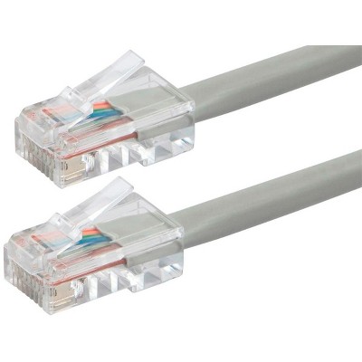 Monoprice Cat5e Ethernet Patch Cable - 5 Feet - Gray, RJ45, Stranded, 350Mhz, UTP, Pure Bare Copper Wire, 24AWG - Zeroboot Series