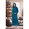 ADR Women's Warm Fleece Nightgown, Oversized Hoodie, Long Hooded Sweatshirt Robe - 2 of 4