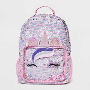 Girls' 16" Flip Sequin Unicorn Backpack - Cat & Jack™ Pink/Purple