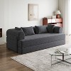 NicBex Modern Convertible Sleeper Sofa Futon Couch with Cylindrical Pillow,Comfortable Folding Sofa Couch for Living Room,Apartment - 3 of 4