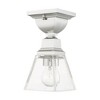Livex Lighting Mission 1 - Light Flush Mount in  Polished Chrome - 4 of 4