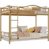 Bunk Bed Twin with Ladde & Full-Length Guardrails, Heavy Duty Metal 400 LBS Weight Capacity, Space-Saving Design, Noise Free, No Box Spring Needed - 3 of 3