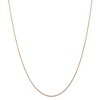 Black Bow Jewelry 0.7mm, 14k Rose Gold, Cable Rope Chain Necklace - 3 of 4